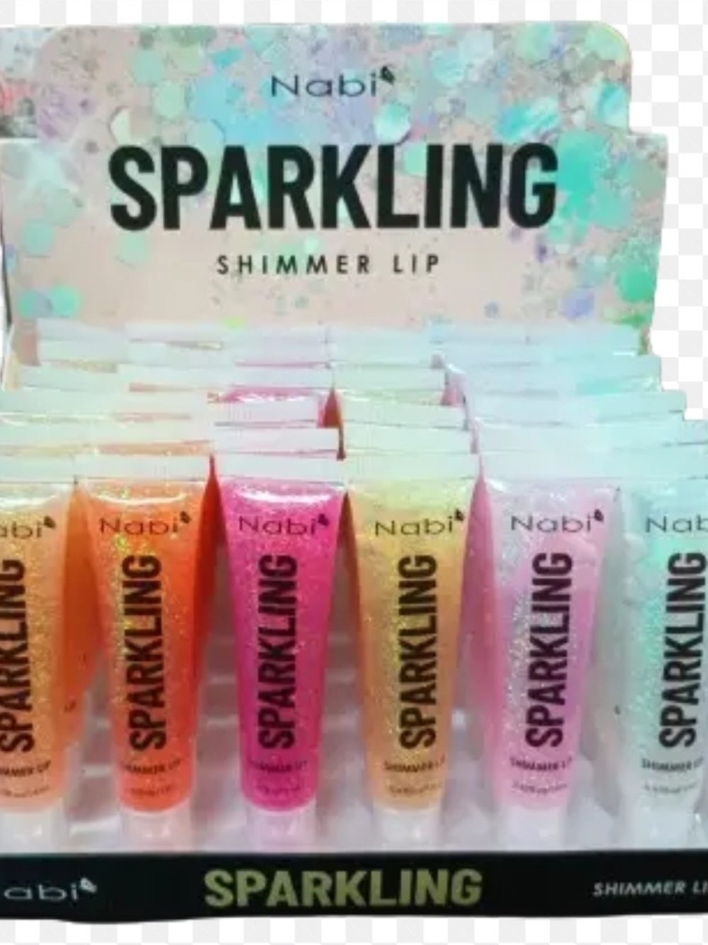 Sparkling Shimmer Lip Gloss — Pink Glitter Shine